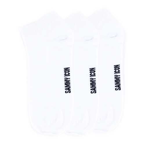 Комплект однотонных носков Sammy Icon Ankle Solid - 3 Pair Set - White в Бюстье