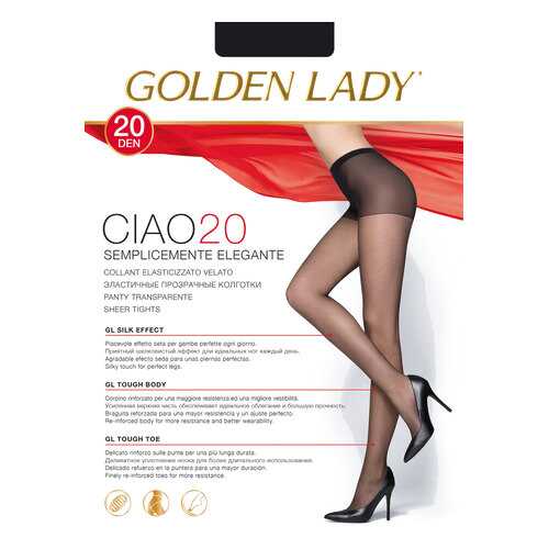 Колготки Golden Lady CIAO 20, nero, 2/S в Бюстье